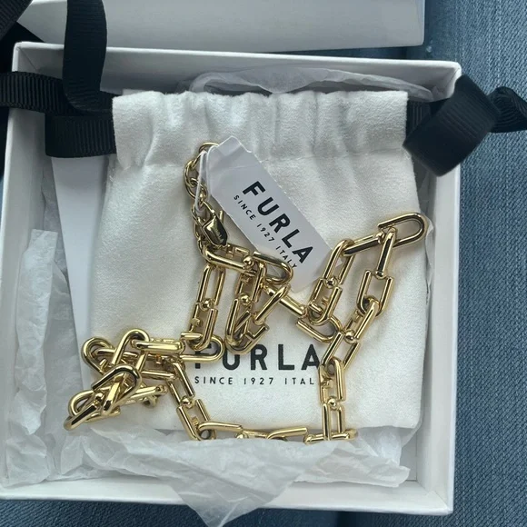 Furla Gold Chain Key Holder - Picture 12 of 16